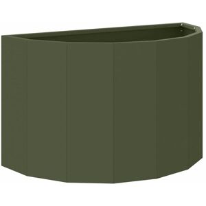 Planter Olive Green 60 x 30 x 35 cm Steel vidaXL Planter Olive Green 60 x 30 x 35 cm Steel vidaXL