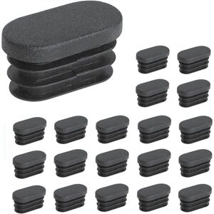 LINGHHANG Plastic caps for tubes, furniture legs, oval plastic caps for furniture legs, trampoline, cabinet, chair, 20 pieces (15 x 30 mm) LINGHHANG Plastic caps for tubes, furniture legs, oval plastic caps for furniture legs, trampoline, cabinet, chair, 20 pieces (15 x 30 mm)