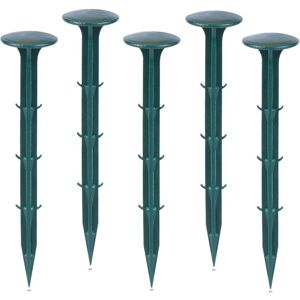 Memkey - Garden fixing stakes made of plastic, for the garden for fixing weed control fabrics, uv protection (200 pieces, green) Memkey - Garden fixing stakes made of plastic, for the garden for fixing weed control fabrics, uv protection (200 pieces, green)