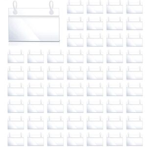 TLILY Plastic Label Holders Price Tag Ticket Hanging Clips with Easy Snap Lock Closure for Market Grocery Shopping Cart(120) TLILY Plastic Label Holders Price Tag Ticket Hanging Clips with Easy Snap Lock Closure for Market Grocery Shopping Cart(120)