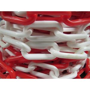 Securefix Direct - Plastic Safety Barrier Chain Fence 25M 8MM Red White (Decorative Garden Drive ) Securefix Direct - Plastic Safety Barrier Chain Fence 25M 8MM Red White (Decorative Garden Drive )