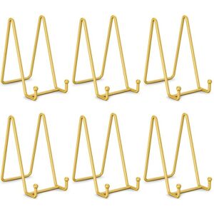 Tlily - Plate Stands for Display - 6 Inch Holder Stand + Metal Frame Decorative Plate,Photo Easel Tlily - Plate Stands for Display - 6 Inch Holder Stand + Metal Frame Decorative Plate,Photo Easel