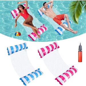 GOTRAYS Pool Float, 2 PCS 4 in 1 Pool Float, Inflatable Hammock Floats, Portable Beach Water Hammock, for Beach, Party, Vacation GOTRAYS Pool Float, 2 PCS 4 in 1 Pool Float, Inflatable Hammock Floats, Portable Beach Water Hammock, for Beach, Party, Vacation