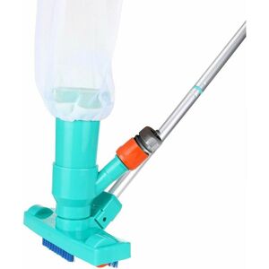 SOLEIL Pool Jet Vacuum Cleaner, Portable Pool Vacuum Cleaner with 5-Pole Section, Brush and Filter Bag for Maintenance and Cleaning of Swimming Pool Pond SOLEIL Pool Jet Vacuum Cleaner, Portable Pool Vacuum Cleaner with 5-Pole Section, Brush and Filter Bag for Maintenance and Cleaning of Swimming Pool Pond