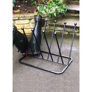 5 Pair Diagonal Boot Rack (Round) - Steel Wellie Stand - Steel - L35.6 x W53.3 x H45.7 cm - Black 5 Pair Diagonal Boot Rack (Round) - Steel Wellie Stand - Steel - L35.6 x W53.3 x H45.7 cm - Black