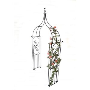 Imperial Ogee Arch (Inc Ground Spikes) Garden Archway - Solid Steel - L43.2 x W137.2 x H284.5 cm - Black Imperial Ogee Arch (Inc Ground Spikes) Garden Archway - Solid Steel - L43.2 x W137.2 x H284.5 cm - Black