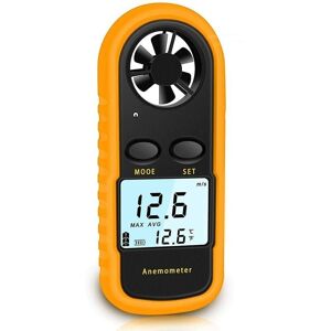 Cyslmuk - Portable Anemometer High Precision (±5%) Digital Anemometer with lcd Backlight, Handheld Anemometer Cyslmuk - Portable Anemometer High Precision (±5%) Digital Anemometer with lcd Backlight, Handheld Anemometer