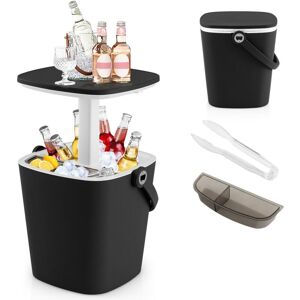 Portable Cooler Side Table 15L Wine Cooler 3-in-1 Outdoor Cocktail Drink Table - Costway Portable Cooler Side Table 15L Wine Cooler 3-in-1 Outdoor Cocktail Drink Table - Costway