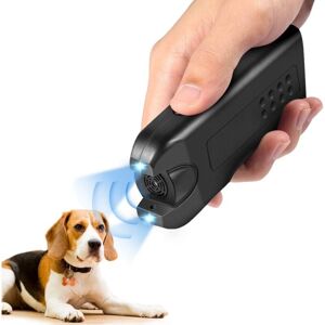 IKODM Portable Dog Repeller with LED Flashlight, Dual Channel Electronic Animal Repeller, Practical Ultrasonic Dog Repeller for Outdoor Camping IKODM Portable Dog Repeller with LED Flashlight, Dual Channel Electronic Animal Repeller, Practical Ultrasonic Dog Repeller for Outdoor Camping