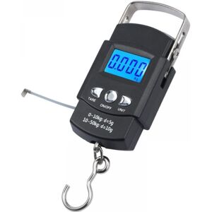 Linghhang - Portable Electronic Digital Scale, 50kg/10g Luggage Scale with Measuring Hook, Measuring Tape and Backlit lcd Display Linghhang - Portable Electronic Digital Scale, 50kg/10g Luggage Scale with Measuring Hook, Measuring Tape and Backlit lcd Display