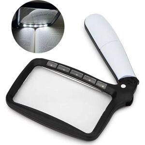 YMYNY Portable folding magnifying glass with light, large rectangular reading magnifier with dimmable led, suitable for elderly people to read newspapers. YMYNY Portable folding magnifying glass with light, large rectangular reading magnifier with dimmable led, suitable for elderly people to read newspapers.