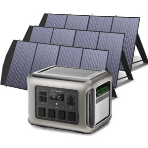 Portable Power Station Solar Generator 2016Wh LiFePO4 with 3Pcs 200W Solar Panel for rv, Home Backup, Emergency, Outdoor Camping Allpowers R2500 Portable Power Station Solar Generator 2016Wh LiFePO4 with 3Pcs 200W Solar Panel for rv, Home Backup, Emergency, Outdoor Camping Allpowers R2500