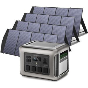 Portable Power Station Solar Generator 2016Wh LiFePO4 with 4Pcs 200W Solar Panel for rv, Home Backup, Emergency, Outdoor Camping Allpowers R2500 Portable Power Station Solar Generator 2016Wh LiFePO4 with 4Pcs 200W Solar Panel for rv, Home Backup, Emergency, Outdoor Camping Allpowers R2500