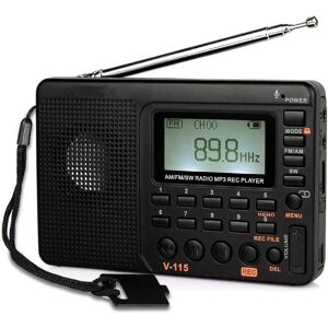Csparkv Portable Radio - FM AM SW, MP3, TF Card, Recorder, Timer Csparkv Portable Radio - FM AM SW, MP3, TF Card, Recorder, Timer