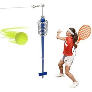 COSTWAY Portable Tetherball Set 3-Level Adjustable Swing Ball Game Set-Blue COSTWAY Portable Tetherball Set 3-Level Adjustable Swing Ball Game Set-Blue