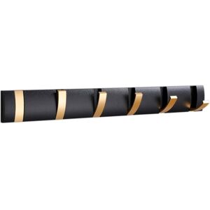 Serbia - Porte Manteau Mural avec 6 Crochets, Porte Manteau Salle de Bain Pliant Moderne Noir Or, Porte Serviettes peu Encombrants pour Suspendre Serbia - Porte Manteau Mural avec 6 Crochets, Porte Manteau Salle de Bain Pliant Moderne Noir Or, Porte Serviettes peu Encombrants pour Suspendre