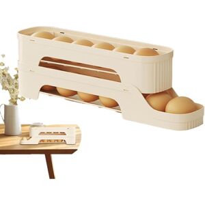 GROOFOO Porte-œufs pour réfrigérateur Distributeur automatique d'œufs Organisateurs de cuisine ventilés et multi-couches et stockage, fournitures de cuisson GROOFOO Porte-œufs pour réfrigérateur Distributeur automatique d'œufs Organisateurs de cuisine ventilés et multi-couches et stockage, fournitures de cuisson