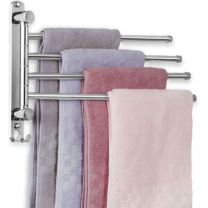 Serbia - Porte-Serviettes Salle de Bain avec 4 Barres 180°Rotatives Sèche-Serviettes en Acier Inoxydable 34CM Porte Serviette Murale Sèche-Serviettes Serbia - Porte-Serviettes Salle de Bain avec 4 Barres 180°Rotatives Sèche-Serviettes en Acier Inoxydable 34CM Porte Serviette Murale Sèche-Serviettes