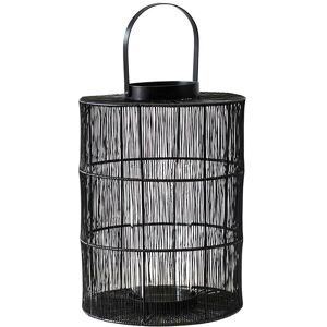 Ivyline - Portofino Wirework Lantern with Glass Insert - Metal - L24 x W24 x H34 cm - Black Ivyline - Portofino Wirework Lantern with Glass Insert - Metal - L24 x W24 x H34 cm - Black
