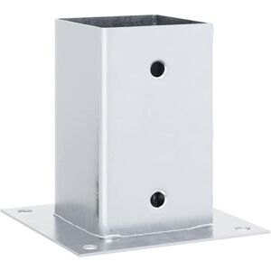 Vidaxl - Post Bases Square 4 pcs Silver 91x91 mm Galvanised Steel Vidaxl - Post Bases Square 4 pcs Silver 91x91 mm Galvanised Steel