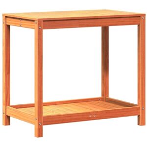Vidaxl - Potting Table with Shelf Wax Brown 82.5x50x75 cm Solid Wood Pine Vidaxl - Potting Table with Shelf Wax Brown 82.5x50x75 cm Solid Wood Pine