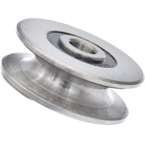 MEMKEY Stainless steel ball bearing roller with 8 mm deep U-groove, 250 kg, metal roller for lifting guide, inner diameter (40 x 13 mm) MEMKEY Stainless steel ball bearing roller with 8 mm deep U-groove, 250 kg, metal roller for lifting guide, inner diameter (40 x 13 mm)