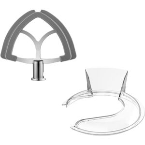 TLILY Pouring Shield Flex Edge Beater Paddle for 4.5-5QT Mixer TLILY Pouring Shield Flex Edge Beater Paddle for 4.5-5QT Mixer