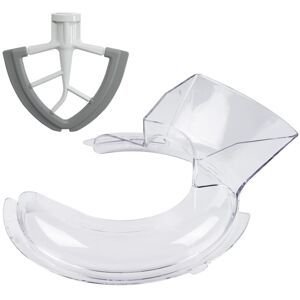 TLILY Pouring Shield for 4.5 & 5 Quart Mixers Flex Edge Beater TLILY Pouring Shield for 4.5 & 5 Quart Mixers Flex Edge Beater