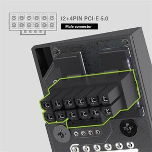 TLILY Power Supply Connector 16Pin(12+4PIN) ATX3.0 12VHPWR 450W Graphics Card gpu 90 Degree Adapter for RTX4090-RVS TLILY Power Supply Connector 16Pin(12+4PIN) ATX3.0 12VHPWR 450W Graphics Card gpu 90 Degree Adapter for RTX4090-RVS