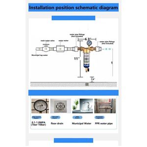 Tlily - Pre Filter Purifier Whole House Down Sediment Water d Tlily - Pre Filter Purifier Whole House Down Sediment Water d