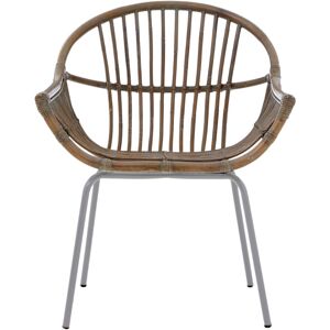 Premier Housewares - Interiors by Premier Grey Wash Natural Rattan Chair, Rustless Rattan Chair, Easy Cleaning Rattan Armchair Premier Housewares - Interiors by Premier Grey Wash Natural Rattan Chair, Rustless Rattan Chair, Easy Cleaning Rattan Armchair
