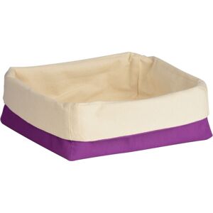 Premier Housewares - Purple and Cream Large Bread Basket Premier Housewares - Purple and Cream Large Bread Basket