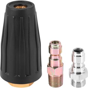 Tlily - Pressure Washer Rotating Turbo Nozzle Universal For Hot And Cold Water 3,000 Psi, 3.0 Orifice, Gpm With 1/4 inch Quick Connect Plug (Black Tlily - Pressure Washer Rotating Turbo Nozzle Universal For Hot And Cold Water 3,000 Psi, 3.0 Orifice, Gpm With 1/4 inch Quick Connect Plug (Black
