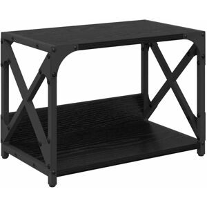 Printer Stand Black Oak 44 x 26 x 31.5 cm Engineered Wood vidaXL Printer Stand Black Oak 44 x 26 x 31.5 cm Engineered Wood vidaXL