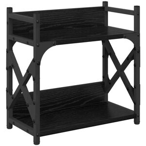 Printer Stand Black Oak 40 x 20 x 40 cm Engineered Wood vidaXL Printer Stand Black Oak 40 x 20 x 40 cm Engineered Wood vidaXL