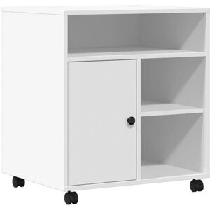 Printer Stand with Wheels White 60x50x67 cm Vidaxl Printer Stand with Wheels White 60x50x67 cm Vidaxl