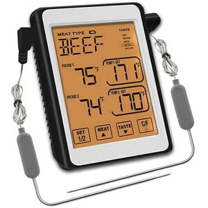 LINGHHANG Professional Cooking Thermometer with Probe and LCD Display Kitchen LINGHHANG Professional Cooking Thermometer with Probe and LCD Display Kitchen