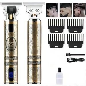 READCLY Professional Hair Clipper for Men, Easy Trim Electric Shaver, USB Rechargeable Beard Trimmer, Men's T-Blade Trimmer with 3 Combs and LED Display READCLY Professional Hair Clipper for Men, Easy Trim Electric Shaver, USB Rechargeable Beard Trimmer, Men's T-Blade Trimmer with 3 Combs and LED Display
