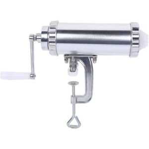 YMYNY Professional Stainless Steel Sausage Stuffer + Four Different Filling Tubes Sausage Press, Sausage Machine with Reducer (Silver) mumu YMYNY Professional Stainless Steel Sausage Stuffer + Four Different Filling Tubes Sausage Press, Sausage Machine with Reducer (Silver) mumu