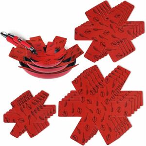 TRIMEC Protection panoramique, 15pcs Pan Pavoue Protection en pot, résistance à la chaleur, protection antidérapante de la pile pour casseroles, pots et TRIMEC Protection panoramique, 15pcs Pan Pavoue Protection en pot, résistance à la chaleur, protection antidérapante de la pile pour casseroles, pots et