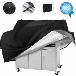 Hoopzi - Protective cover for barbecue Protective cover for barbecue Waterproof cover 145 x 61 x 117 cm black Hoopzi - Protective cover for barbecue Protective cover for barbecue Waterproof cover 145 x 61 x 117 cm black
