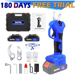 Dayplus - Pruning Shears Electric Secateurs Garden Branches Pruner + 2PCS Battery Cordless Dayplus - Pruning Shears Electric Secateurs Garden Branches Pruner + 2PCS Battery Cordless