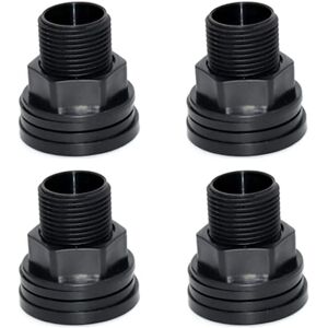 TLILY PVC Bulkhead Fitting Double Threaded Water Tank Connector for Rain Barrels Aquariums Tanks Tubs Pools TLILY PVC Bulkhead Fitting Double Threaded Water Tank Connector for Rain Barrels Aquariums Tanks Tubs Pools