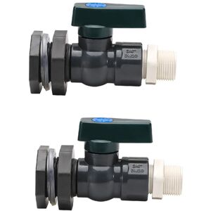 Tlily - pvc Faucet Kit 3/4 Inch Rain Barrel Valve with Bulkhead Connector Hose Adapter Anti-Crack Anti-Rust Anti-Corrosion DN20 Tlily - pvc Faucet Kit 3/4 Inch Rain Barrel Valve with Bulkhead Connector Hose Adapter Anti-Crack Anti-Rust Anti-Corrosion DN20