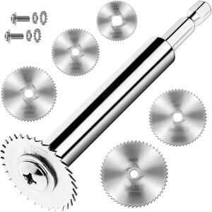 Tlily - pvc Pipe Inside Cutter with 1/4Inch Hex Shank, Plumbing Internal Cutter, 5Pcs Saw Blades Tlily - pvc Pipe Inside Cutter with 1/4Inch Hex Shank, Plumbing Internal Cutter, 5Pcs Saw Blades