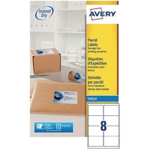 J8165-25 Quickdry Inkjet Label 8TV (Pack-25) - Avery J8165-25 Quickdry Inkjet Label 8TV (Pack-25) - Avery