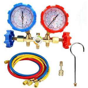 TLILY R410A 3 Way ac Diagnostic Manifold Gauge Set for Freon Charging Fits R-404A R-134A Refrigeration Air TLILY R410A 3 Way ac Diagnostic Manifold Gauge Set for Freon Charging Fits R-404A R-134A Refrigeration Air