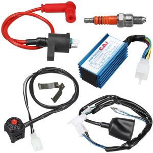 INSMA Racing CDI + Ignition Coil + Kill Switch + Spark Plug + Loom Kit for 50cc 70cc 110cc 125cc 140cc 150cc ATV Scooter Kick Start Dirt Bikes INSMA Racing CDI + Ignition Coil + Kill Switch + Spark Plug + Loom Kit for 50cc 70cc 110cc 125cc 140cc 150cc ATV Scooter Kick Start Dirt Bikes