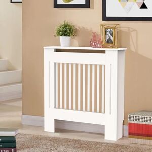 Briefness - Radiator Cover Small Cabinet Modern White Painted Wooden Vertical Slat Cabinet Shelving Display Home Furniture Grill Heater Cabinet Shelf Briefness - Radiator Cover Small Cabinet Modern White Painted Wooden Vertical Slat Cabinet Shelving Display Home Furniture Grill Heater Cabinet Shelf