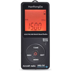 TLILY Radio Aircraft Band Receiver FM/AM/AIR World with LCD Display Lock Button Pocket Earphone TLILY Radio Aircraft Band Receiver FM/AM/AIR World with LCD Display Lock Button Pocket Earphone